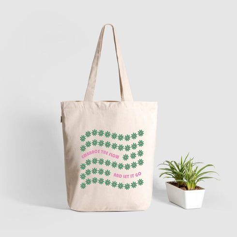 Ecoright Drift Life Zipper Tote Bag