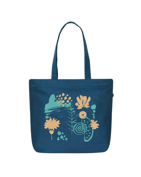 Ecoright Abstract Bloom Large Zipper Tote Bag