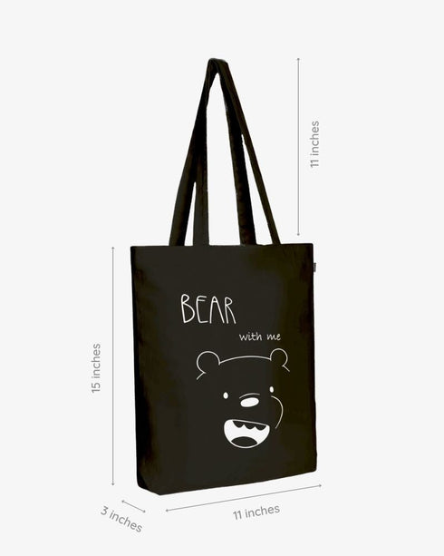 Ecoright Bear With Me Zipper Tote Bag