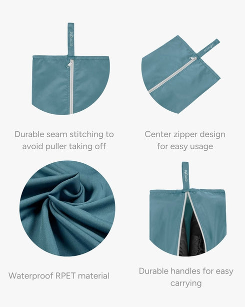 Ecoright Bluish Grey Shoe Bags (Set Of 2)
