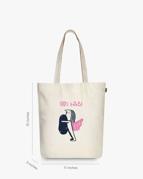 Ecoright Baked Behaviour Zipper Tote Bag