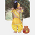 Raj Fancy Dresses Baby Krishna Janmashtami Dress Pagri Flower
