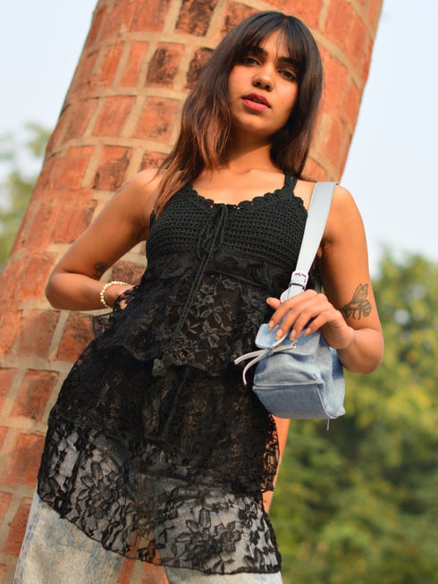 Ecoright Stella Denim Shoulder Bag