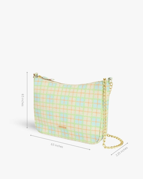 Ecoright Chequered Charm Sling Bag