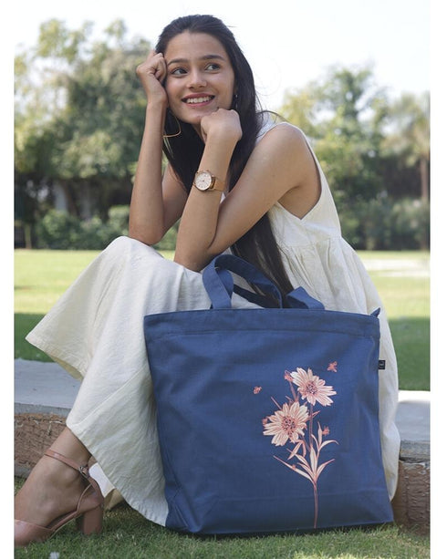 Ecoright Large Zipper Tote Bags (Pack of 5)