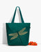 Ecoright Spectacular DragonFly Large Zipper Tote Bag
