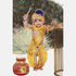 Raj Fancy Dresses Baby Krishna Janmashtami Dress Pagri Flower