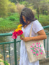 Ecoright Tulips Zipper Tote Bag