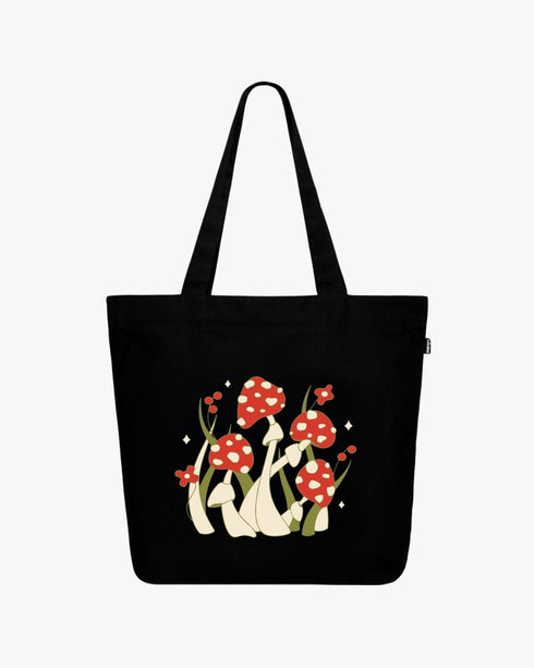 Ecoright Shroom Bloom Large Zipper Tote Bag