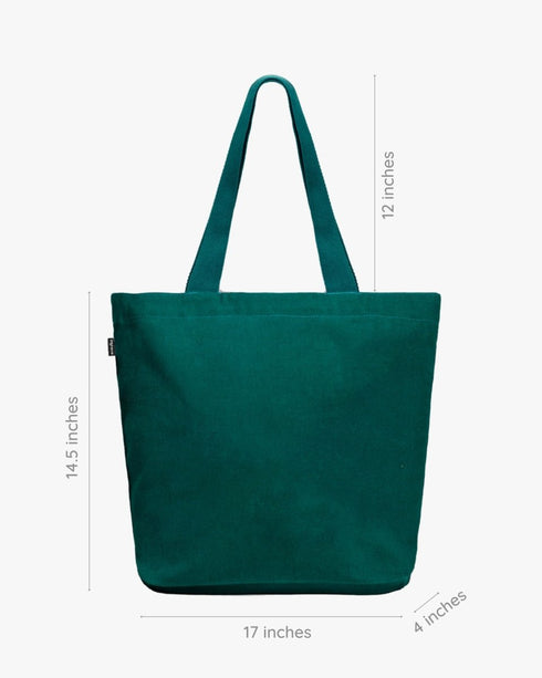 Ecoright Perfectly Peachy Large Zipper Tote Bag