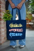 Ecoright Good Vibes Large Zipper Tote Bag