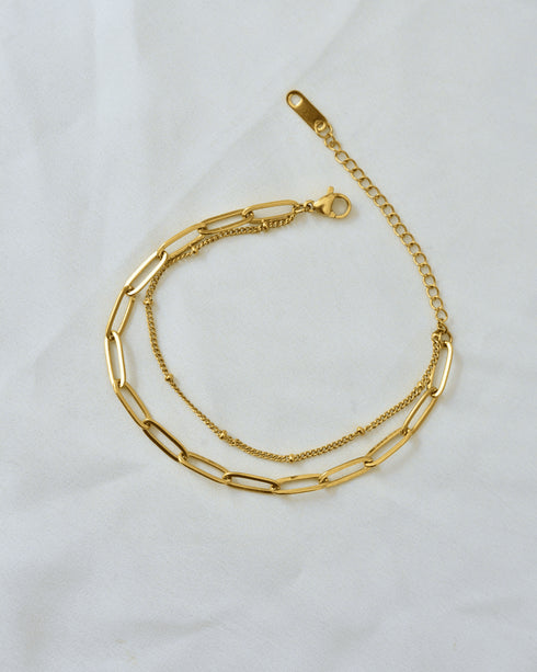 Ecoright Golden | Demi Fine Jewellery | 18k Gold Plated Charm Bracelet