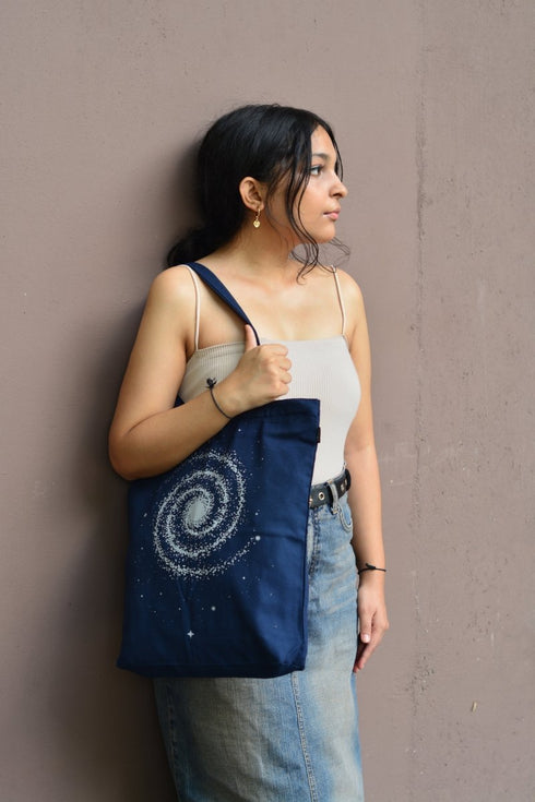 Ecoright The Milky way Zipper Tote Bag