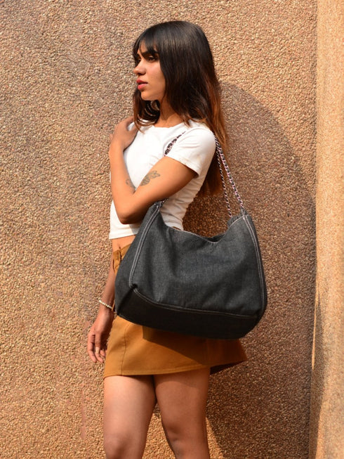 Ecoright Raven Denim Tote Bag