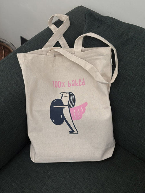 Ecoright Baked Behaviour Zipper Tote Bag