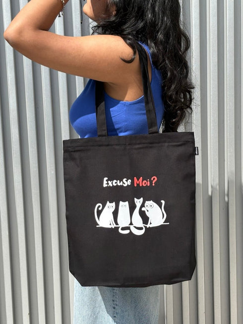 Ecoright Paws Off Zipper Tote Bag