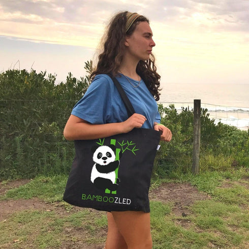 Ecoright Large Zipper Tote Bags (Pack of 5)
