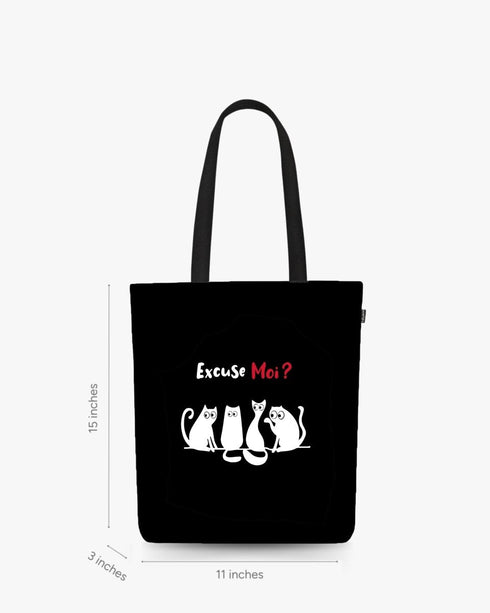Ecoright Paws Off Zipper Tote Bag