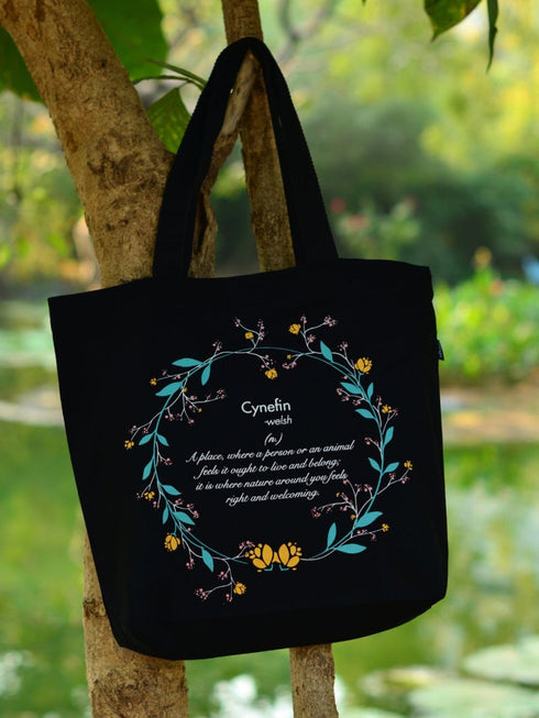 Ecoright Cynefin Large Zipper Tote Bag