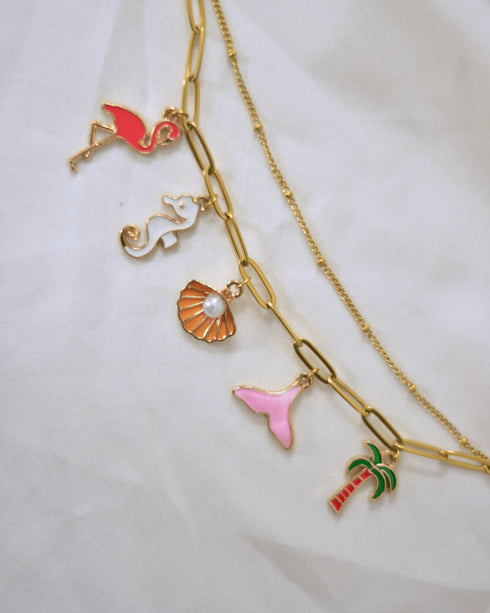 Ecoright Island Hop | Demi Fine Jewellery | 18k Gold Plated Charm Bracelet