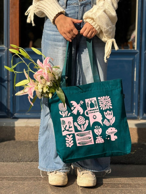 Ecoright Symphony Large Zipper Tote Bag