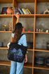 Ecoright Night Garden Large Zipper Tote Bag