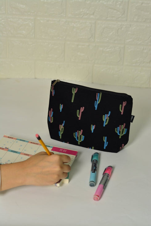 Ecoright Large Zipper Tote (Night Garden) & Cosmetic Pouch