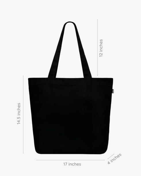 Ecoright Shroom Bloom Large Zipper Tote Bag