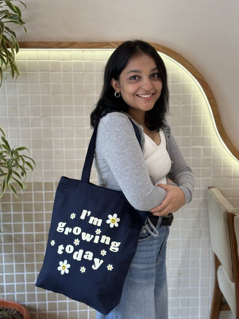 Ecoright Growing Wonder Zipper Tote Bag