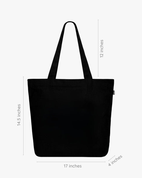 Ecoright Strawberry Vines Large Zipper Tote Bag
