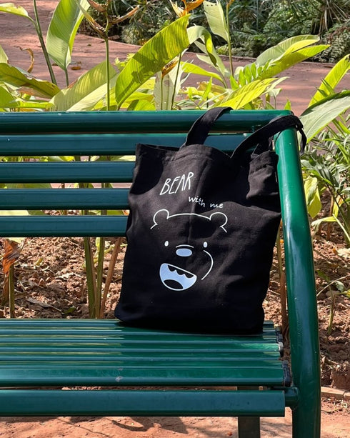 Ecoright Bear With Me Zipper Tote Bag