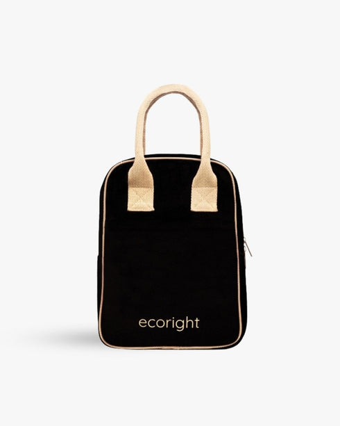 Ecoright Black & Beige Lunch Bag