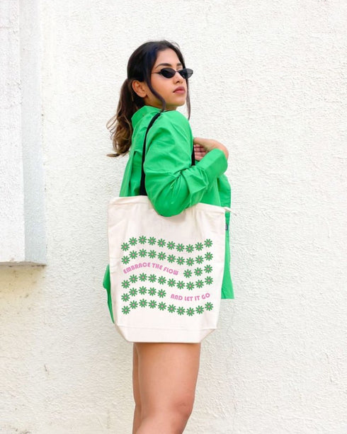 Ecoright Drift Life Zipper Tote Bag