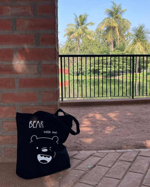 Ecoright Bear With Me Zipper Tote Bag