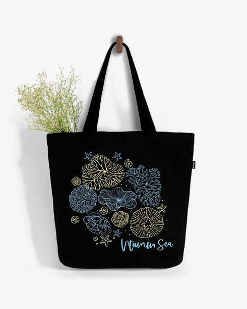 Ecoright Vitamin Sea Large Zipper Tote Bag
