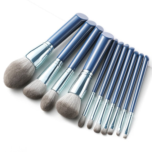 Shield Cosmetics Exquisite Blue Makeup Brushes Set
