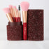 Shield Cosmetics Red Makeup Brushes Set