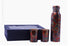 Coppjal Hammered Copper Bottle With 2 Glass Design 12