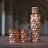 Coppjal Hammered Copper Water Bottle Gift Set