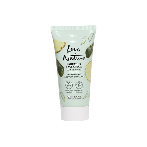 Oriflame Love Nature Hydrating Face Cream with Organic Aloe Vera & Pineapple