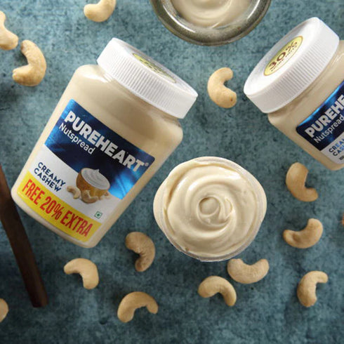 Pureheart Nut Spread Creamy Cashew | Nutty Spread for Breakfast | Delicious | Smooth & Creamy Snack