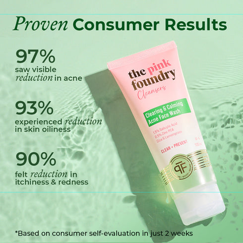 The Pink Foundry Clearing & Calming Acne Face Wash