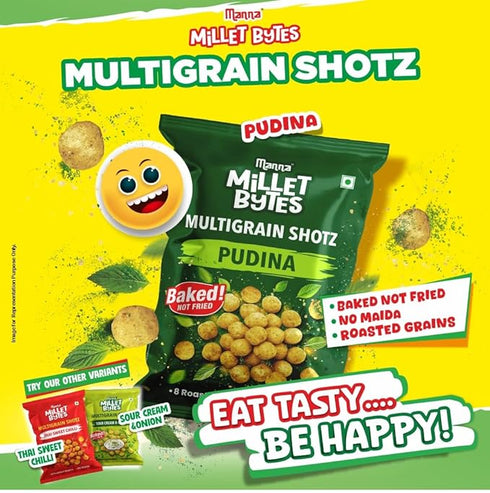 Manna Foods Millet Bytes Pudina Pack of 5