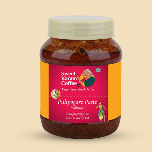 Sweet Karam Coffee Puliyogare Paste (Pulikachal)