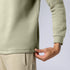 XYXX Pulse French Terry Cotton Blend Half Zip Pullover Cascade Grey