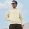 XYXX Pulse French Terry Cotton Blend Oversized Hoodies Almond White