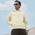 XYXX Pulse French Terry Cotton Blend Oversized Hoodies Almond White