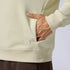 XYXX Pulse French Terry Cotton Blend Oversized Hoodies Almond White