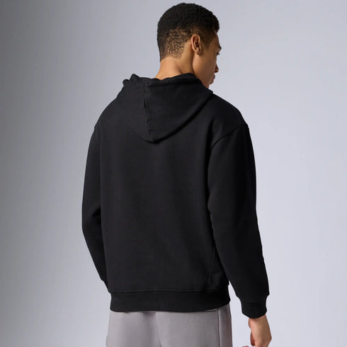 XYXX Pulse French Terry Cotton Blend Oversized Hoodies Pitch Black
