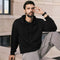 XYXX Pulse French Terry Cotton Blend Oversized Hoodies Pitch Black